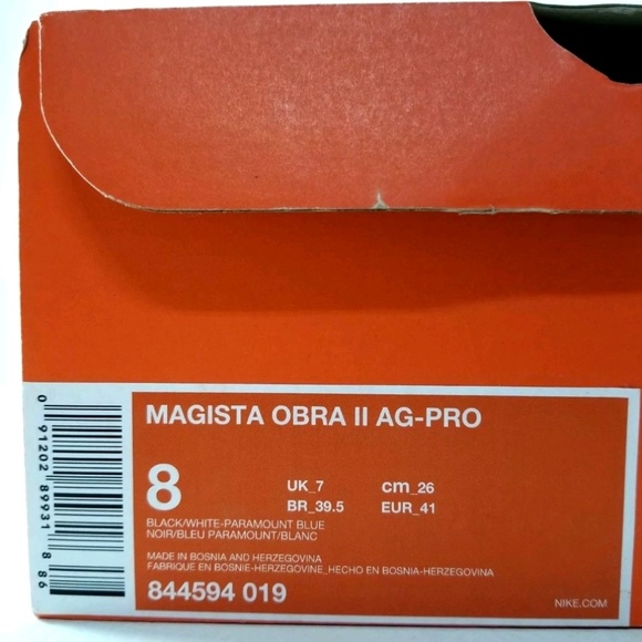 Nike Magista Obra 2 AG Pro Soccer Cleat Mens Black - Picture 8 of 8